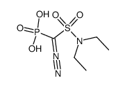 (diazo(N,N-diethylsulfamoyl)methyl)phosphonic acid结构式