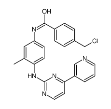 N-[4-[[4-(Chloromethyl)benzoyl]amino]-2-methylphenyl]-4-(3-pyridyl)-2-pyrimidineamine structure