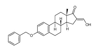 16-hydroxymethylene-3-benzyloxyestra-1,3,5(10)-trien-17-one结构式