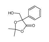 5-(hydroxymethyl)-2,2-dimethyl-5-phenyl-1,3-dioxolan-4-one Structure