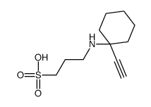 3-[(1-ethynylcyclohexyl)amino]propane-1-sulfonic acid结构式