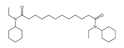 N,N'-dicyclohexyl-N,N'-diethyldodecanediamide结构式