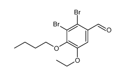 Benzaldehyde, 2,3-dibromo-4-butoxy-5-ethoxy结构式