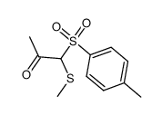 1-methylsulfanyl-1-(toluene-4-sulfonyl)-acetone Structure