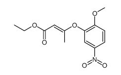 3-(2-methoxy-5-nitro-phenoxy)-crotonic acid ethyl ester Structure