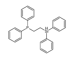 2-diphenylsilylethyl(diphenyl)phosphane Structure