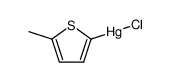 (5-methyl)thienylmercury(II) chloride Structure