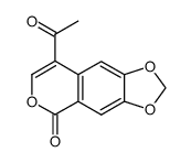 4-acetyl-6,7-methylenedioxyisocoumarin Structure