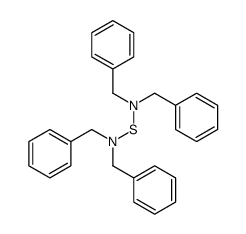 N-benzyl-N-(dibenzylamino)sulfanyl-1-phenylmethanamine结构式