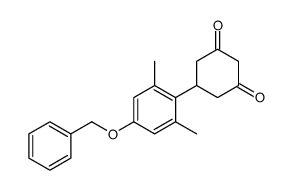 5-(2,6-dimethyl-4-phenylmethoxyphenyl)cyclohexane-1,3-dione结构式