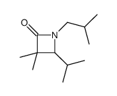 3,3-dimethyl-1-(2-methylpropyl)-4-propan-2-ylazetidin-2-one Structure