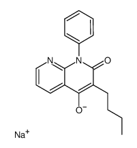 sodium salt of 1-phenyl-3-n-butyl-4-hydroxy-1,8-naphthyridin-2(1H)-one Structure