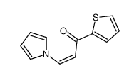 3-pyrrol-1-yl-1-thiophen-2-ylprop-2-en-1-one结构式