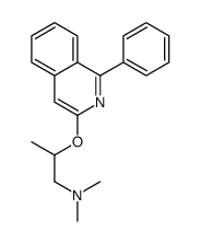 N,N-dimethyl-2-(1-phenylisoquinolin-3-yl)oxypropan-1-amine结构式