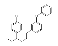 1-chloro-4-[6-(3-phenoxyphenyl)hexan-3-yl]benzene Structure