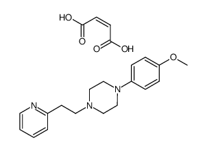 1-(4-Methoxy-phenyl)-4-(2-pyridin-2-yl-ethyl)-piperazine; compound with (Z)-but-2-enedioic acid结构式