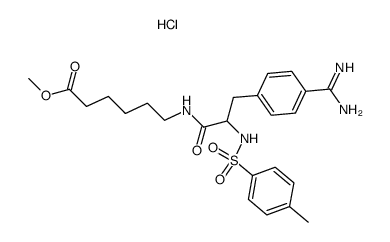 N-(Nα-Tosyl-4-amidinophenylalanyl)-ε-aminocapronsaeuremethylester*HCl Structure