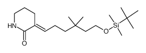 (E)-3-(6-{[tert-butyl(dimethyl)silyl]oxy}-4,4-dimethylhexylidene)piperidin-2-one结构式