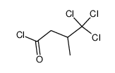 (+/-)-3-Methyl-4,4,4-trichlorobutanoyl Chloride Structure