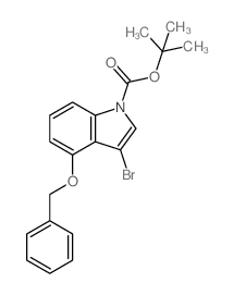 1-BOC-4-BENZYLOXY-3-BROMOINDOLE Structure