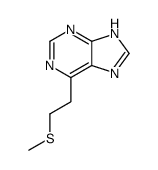 6-(2-methylsulfanylethyl)-7H-purine结构式