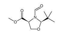 (2R,4S)-METHYL 2-TERT-BUTYL-3-FORMYLOXAZOLIDINE-4-CARBOXYLATE结构式