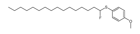 (1-fluorohexadecyl)(4-methoxyphenyl)sulfane结构式