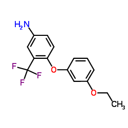 4-(3-Ethoxyphenoxy)-3-(trifluoromethyl)aniline结构式