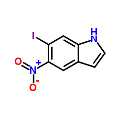 6-碘-5-硝基-1H-吲哚结构式