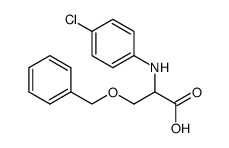 3-(benzyloxy)-2-(4-chlorophenylamino)propionic acid Structure