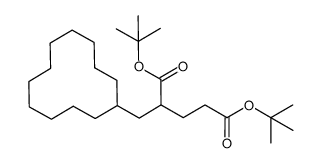 di-tert-butyl 2-(cyclododecylmethyl)pentanedioate结构式