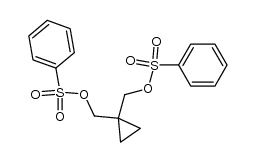 1,1-bis-benzenesulfonyloxymethyl-cyclopropane结构式