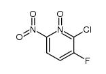 2-chloro-3-fluoro-6-nitro-pyridine-N-oxide结构式