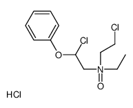 2-chloro-N-(2-chloroethyl)-N-ethyl-2-phenoxyethanamine oxide,hydrochloride结构式