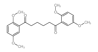 1,6-Hexanedione,1,6-bis(2,5-dimethoxyphenyl)-结构式