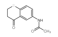 N-(3,4-二氢-4-氧代-2H-1-苯并噻喃-6-基)乙酰胺结构式