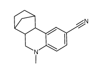 6-cyano-3,4-norbornyl-N-methyl-1,2,3,4-tetrahydroquinoline结构式