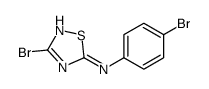 3-bromo-N-(4-bromophenyl)-1,2,4-thiadiazol-5-amine结构式