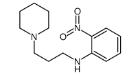 2-nitro-N-(3-piperidin-1-ylpropyl)aniline结构式