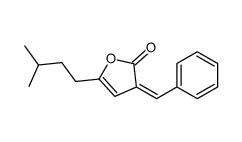 (3E)-3-benzylidene-5-(3-methylbutyl)furan-2-one Structure