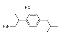 2-(4-isobutylphenyl)-propyl amine hydrochloride结构式