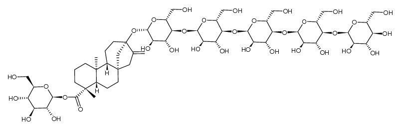 13-O-β-maltopentosyl-19-O-β-D-glucosylsteviol结构式