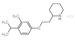 2-[2-(4-Isopropyl-3-methylphenoxy)ethyl]-piperidine hydrochloride结构式