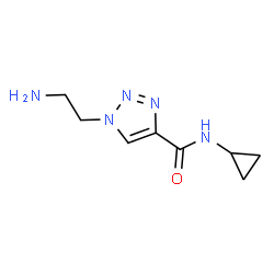 1-(2-Amino-ethyl)-1H-[1,2,3]triazole-4-carboxylic acid cyclopropylamide structure