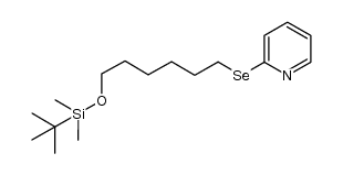 2-((6-((tert-butyldimethylsilyl)oxy)hexyl)selanyl)pyridine结构式