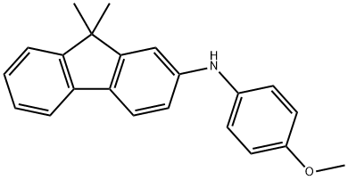 (9,9-Dimethyl-9H-fluoren-2-yl)-(4-methoxy-phenyl)-amine structure