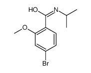 N-异丙基-4-溴-2-甲氧基苯甲酰胺结构式