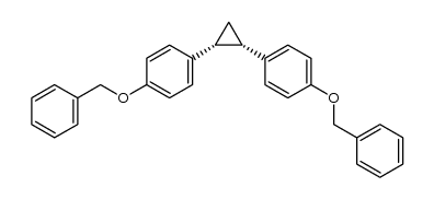 (1R,2S)-1,2-bis(4-(benzyloxy)phenyl)cyclopropane结构式