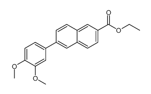 ethyl 6-(3,4-dimethoxyphenyl)-2-naphthoate结构式