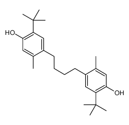 2-tert-butyl-4-[4-(5-tert-butyl-4-hydroxy-2-methylphenyl)butyl]-5-methylphenol Structure